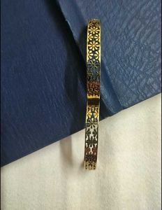 Anti Tarnish Floral Bangle Bracelet