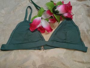 Green Triangle Bra