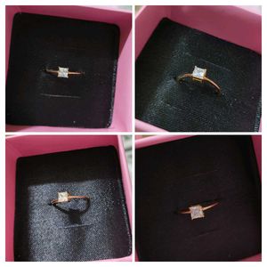 Giva Silver 925 Golden Cubic Beauty Ring