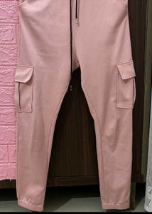 Pink Cargo Sweatpants