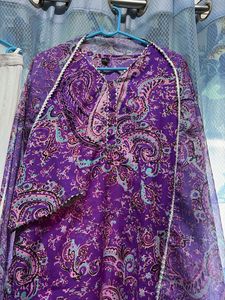 Elegant Purple Kurta Set