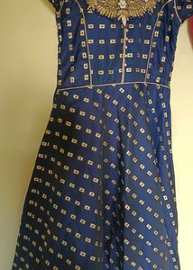 Royal Blue Colour Chudidhar Top