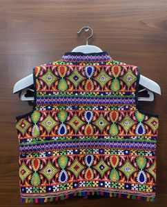 Colorful Embroidered Waistcoat