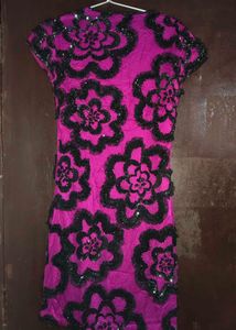 Pink Floral Party Dress