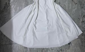 Off-Shoulders Solid Zipper White Mini Dress