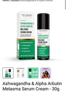 Ashwagandha &amp; Alpha Arbutin Melasma Serum Cream -