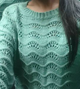 Sea Green Knit Sweater