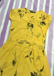 Cute Yellow Floral Dress