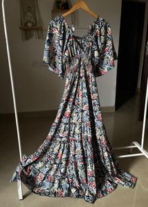 Printed BOHEMIAN Tiered Maxi Dress
