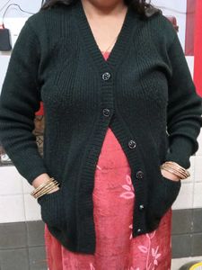 Elegant Black Cardigan Sweater