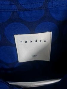 orignal  Sandro Blue Patterned Shirt