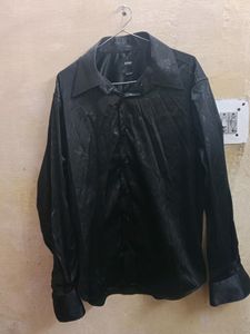 ZODI Printed Black Shirt