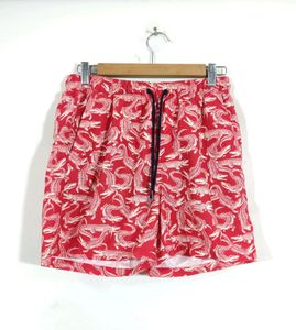 Red Printed Boxer Shorts (Men&#39;s)