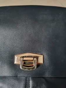 Black Caprese Faux Leather Bag