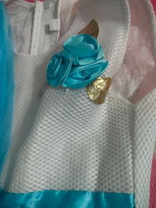 Cute Blue &amp; White Party Dress