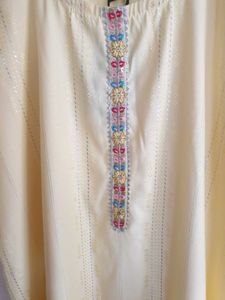Lemon Yellow Kurti with Embroidery
