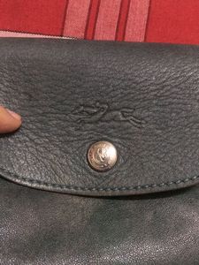 Longchamp Leather Handbag With Strap