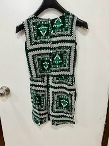 Green Sleeveless Jumpsuit