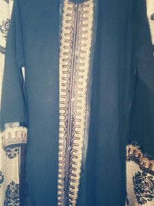 Long Sleeved Black Burqa