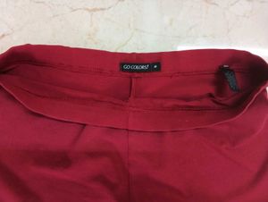 GO COLOURS RED LEGGINGS