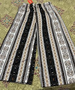 Boho Print Wide Leg Pants