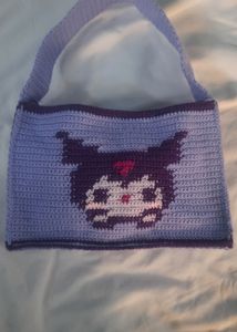 Crochet Kuromi Bag