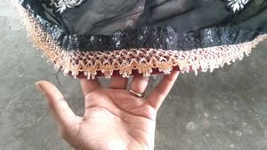 Elegant Black Embroidered  gown