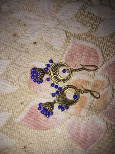 blue earrings