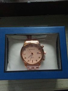 Rose Gold Watch with Stones And A Silver One