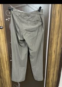 Will&#39;s Grey Striped Trousers