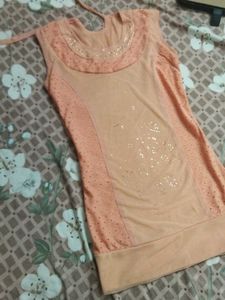 Peach Sleeveless Top