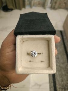 WOKE LUXURY 4carat mossianite silver ring