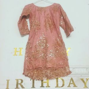 Partywear Designer Net Kurti