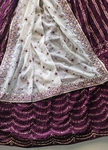 Elegant wine lehenga Choli