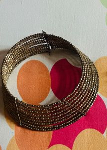 Silver Beaded Choker