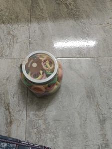 Colorful Hair Tie Jar
