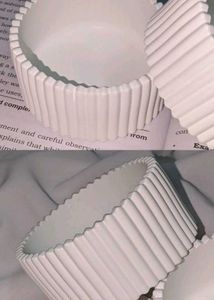 White Trinket Dish with Lid