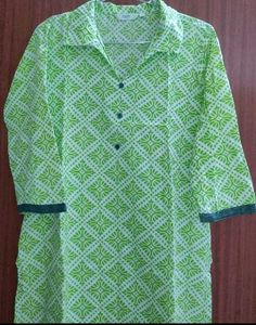 Max Green Printed Kurti
