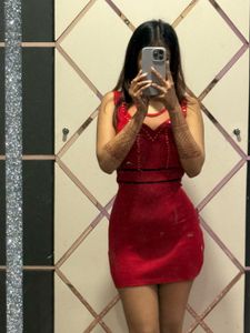 Red Bodycon Mini Dress