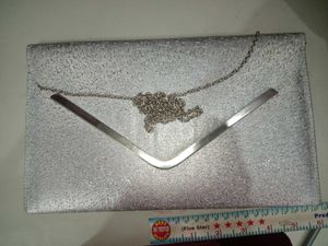 Silver Evening Clutch