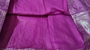 heavy beautiful purple sari with blouse and pettic