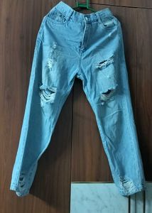 Ripped Light Wash Jeans