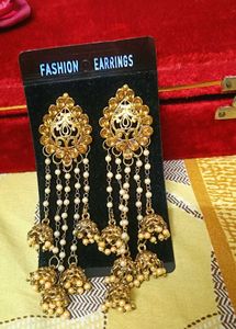 Dazzling Earrings  and jhumkas
