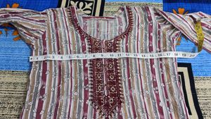 Striped Nighty with Matching Fabric