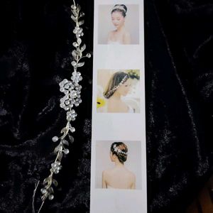 Bridal Crystal Flower Hair Vine Headband