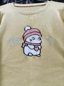 Cute Embroidered Graphic Tee