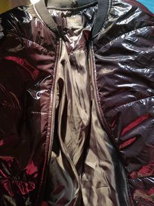 Zink London Black Puffer Bomber Jacket