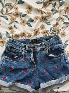 Denim shorts