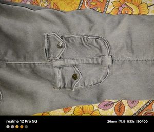 Grey Denim Pants Size 34