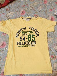 Tommy Hilfiger Yellow Half Sleeve Tshirt